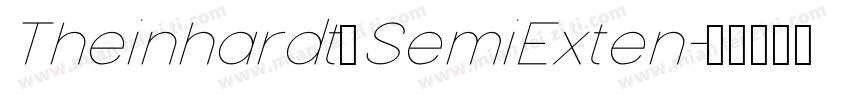 Theinhardt SemiExten字体转换
